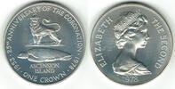 Ascension Island 1 Crown Ascension Island commemorative coin, 25th anniversary of coronation -