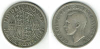 Großbritannien Half Crown great britain silver coin, george VI., half crown -