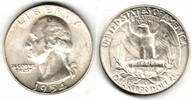 USA Quarter Dollar Quarter Dollar 1954 D, George Washington, like scan -