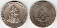 Deutsche Demokratische Republik 20 Mark DDR, Gedenkmünze 20 Mark Gottfried Wilhelm Leibniz -
