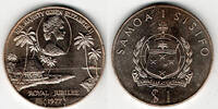 Samoa i Sisifo - West-Samoa 1 Tala Samoa i Sisifo 1 Tala coin, silver jubilee queen elisabeth II. -
