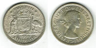 Australien Florin 1959 Australia, 1 Florin silver, Elisabeth II., VF vor... 19,00 EUR  plus 9,90 EUR verzending