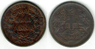Britisch Indien - Britische Ostindien Kompanie Half Anna British East India Company, Half Anna 1845 -