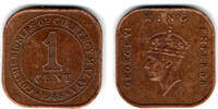 Malaya und Britisch Borneo 1 Cent Malaya and british borneo, 1 Cent, king george VI., like scan -