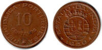 Portugiesich Indien 10 Centavos portugal - portugese india, 10 Centavos 1959 -