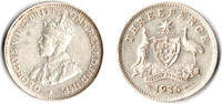 Australien 3 Pence Australia, 3 Pence silver, king george V., like scan -
