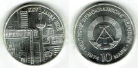 Deutsche Demokratische Republik 10 Mark DDR, Gedenkmünze 10 Mark 25 Jahre DDR, siehe Scan! -
