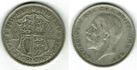 Großbritannien Half Crown great britain silver coin, george V., half crown -