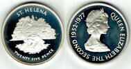 St. Helena 1 Crown (25 Pence) St. Helena commemorative coin, Elisabteh II. silver jubilee -