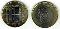 Slowenien 3 Euro 3-€-Sondergedenkmünze UNESCO Weltbuchhauptstadt Ljubljana -