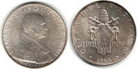 Vatikan 500 Lire vatican silver coin 1965, paul VI.! -