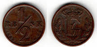 Dänemark 1/2 Skilling denmark 1852, 1/2 skilling rigsmond, frederik VII. -