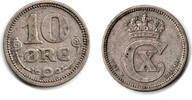Dänemark 10 Öre denmark coin, 10 Öre, Christian X., like scan -