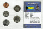 Bahamas 56 Cents Bahamas, coin set, 1 Cent - 25 Cents (5 coins) -