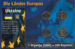 Ukraine 18 Hrywen Ukraine, coin set, 1 hrywnja - 10 hrywen (4 coins) -