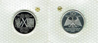 BRD 10 DM 10-DM-Gedenkmünze, Entdeckung der Röntgenstrahlen, 1995 D, in Originalfolie! -