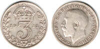 Großbritannien 3 Pence great britain, 3 pence, george V.! -