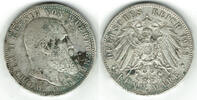 Württemberg 5 Mark Kaiserreich, Württemberg 1913 F, Wilhelm II. -
