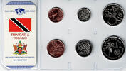 Trinidad und Tobago 1,91 Dollar (TTD) Trinidad and Tobago, coin set, 1 cent - 1 dollar (6 coins) -