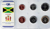 Jamaika 36,35 Dollars (JMD) Jamaica, coin set, 10 cents - 20 dollars (6 coins) -