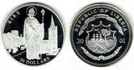 20 Dollars 2001 Liberia Liberia 2001, 20 Dollars, Irland, PP Polierte Platte