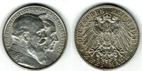 Baden 2 Mark Kaiserreich, Baden, Friedrich und Luise Zur Goldenen Hochzeit, 1906 G -