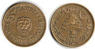 Libanon 5 Piaster 1955 lebanon (liban), 5 piastre vorzüglich 5,00 EUR  plus 9,90 EUR verzending