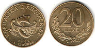 Albanien 20 Leke albania, 20 Leke 2000 -