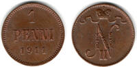 Finnland 1 Penni Finland, 1911, 1 Penni -