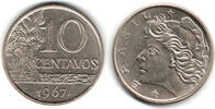 Brasilien 10 Centavos 1967 brazil, 10 Centavos 1967 vorzüglich 3,50 EUR  plus 9,90 EUR verzending