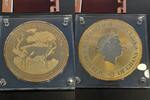 10 Cedis 2018 Ghana Ghana, 10 Cedis, Arikanischer Springbock, 1 Kilo Zink vergoldet, mit Zertifikat Brillant Uncirculated