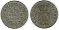 Bayern 6 Kreuzer bavaria, Maximilian II., 6 Kreuzer -