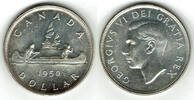 Kanada 1 Dollar 1950 K Kanada, 1 Dollar 1950, Kanu! fast vorzüglich 29,00 EUR  Excl. 9,90 EUR Verzending