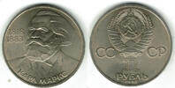 Russland 1 Rubel sovjet union, 1 rouble 1983, Karl Marx -