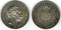 Preußen 3 Mark Kaiserreich, Preußen 3 Mark 1912 A, Wilhelm II., Erhaltung siehe Scan -