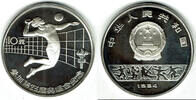 China 10 Yuan china silver coin, Los Angeles olympics 1984, Volleyball -