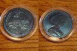 Britische Jungferninseln 5 Dollars british virgin islands, "olympic games - europe", blue titanium coin -