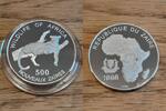 Zaire 500 Neue Zaire Zaire, 500 New Zaires, Endangered Wildlife - leopard -
