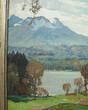 Chiemsee / Bayern O.J. Ölbild / Erich Mercker / Chiemsee gegen Wendelsteingruppe / Öl auf Leinwand 2-3