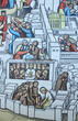 Bundesrepublik Deutschland 1959 Schulwandkarte / Schul Lehrtafel / Rollbild Karte / Religion / Unseres Heilands 2