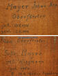 Bayern / Deutschland um 1830 Familienportrait / Biedermeier-Doppelportrait eines Förster Ehepaares 2-3