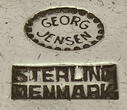 Dänemark / Kopenhagen 1933-1944 / nach 1945 5 Menügabeln / Pyramide / Entwurf: Harald Nielsen / Ausführung: Georg Jensen 2-3