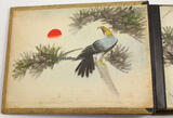 China / Japan um 1915 Postkartenalbum / Lackalbum / Seidenmalerei / Album für 72 Ansichtskarten 2-3