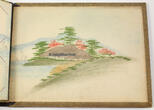 China / Japan um 1915 Postkartenalbum / Lackalbum / Seidenmalerei / Album für 72 Ansichtskarten 2-3