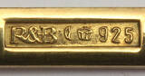 Flensburg 1977 Robbe & Berking / Jahreslöffel, groß / Hagebutte / 925er Silber 2-3