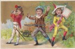 um 1895 Litho/Kaufmannsbild/Reklamebild/H. Vo..(?)/Friseur Essen 3