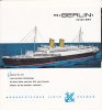 Bundesrepublik Deutschland 6-seitige Faltbroschüre/Norddeutscher Lloyd Bremen/MS-Berlin-19100 BRT -