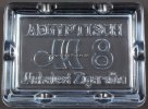 Deutsches Reich Zigaretten Werbung/Glas/Aschenbecher/Aegyptisch M 8 Mahalesi Zigaretten -