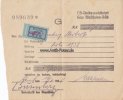 Drittes Reich/Westfalen-Süd 1938 Beitrags Quittung G/NS-Volkswohlfahrt Gau Westfalen-Süd/50 Pfennig 2-3