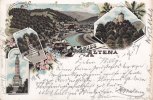 Altena Litho/Ansichtskarte/Gruss aus Altena/Schlossberg/Bismarckdenkmal/Kriegerdenkmal -